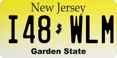 NJ license plate I48WLM