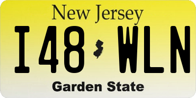 NJ license plate I48WLN
