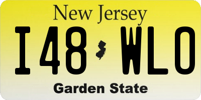 NJ license plate I48WLO
