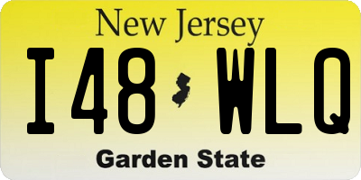 NJ license plate I48WLQ