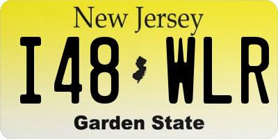 NJ license plate I48WLR