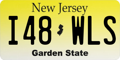 NJ license plate I48WLS
