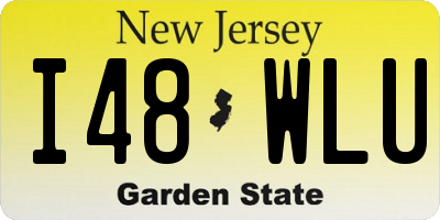 NJ license plate I48WLU