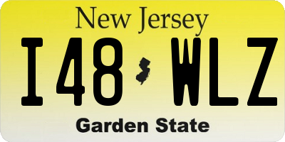 NJ license plate I48WLZ