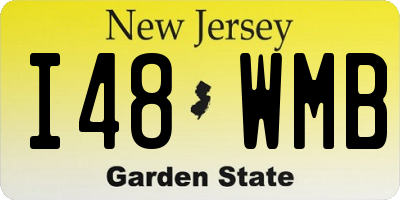 NJ license plate I48WMB
