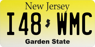 NJ license plate I48WMC