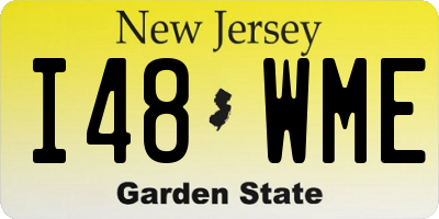 NJ license plate I48WME