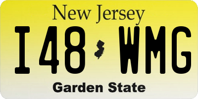 NJ license plate I48WMG