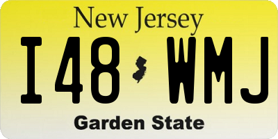NJ license plate I48WMJ