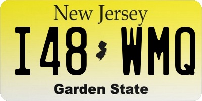 NJ license plate I48WMQ