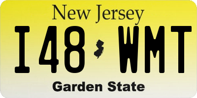 NJ license plate I48WMT