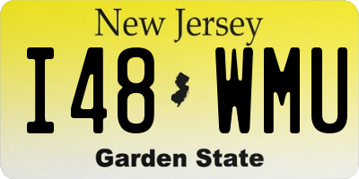 NJ license plate I48WMU