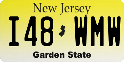 NJ license plate I48WMW