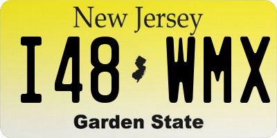 NJ license plate I48WMX