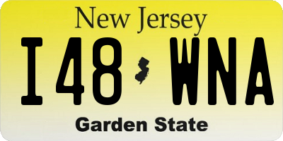 NJ license plate I48WNA