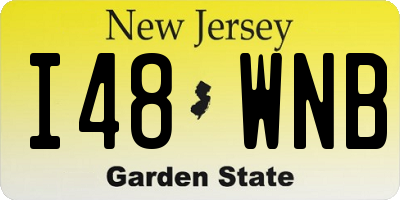 NJ license plate I48WNB