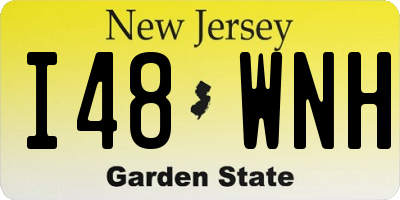 NJ license plate I48WNH