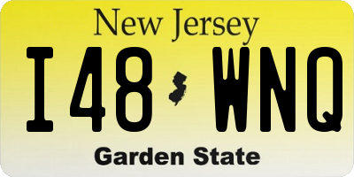 NJ license plate I48WNQ