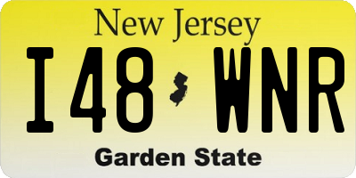 NJ license plate I48WNR