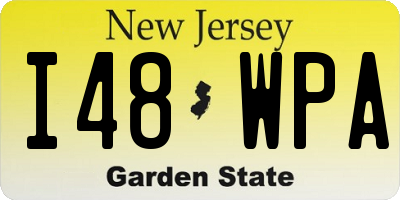 NJ license plate I48WPA