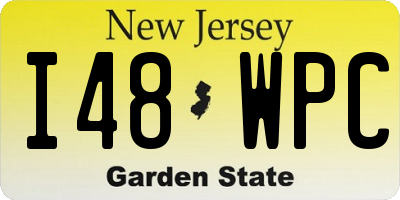 NJ license plate I48WPC