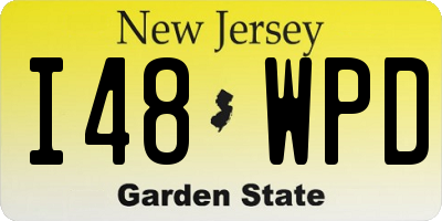 NJ license plate I48WPD