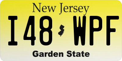 NJ license plate I48WPF