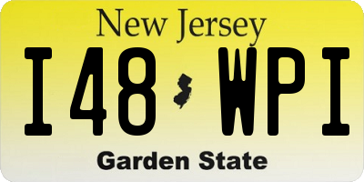 NJ license plate I48WPI