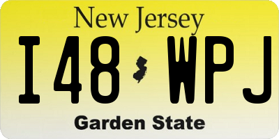 NJ license plate I48WPJ