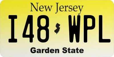 NJ license plate I48WPL
