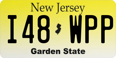 NJ license plate I48WPP