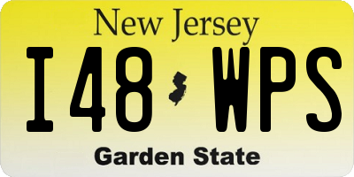 NJ license plate I48WPS