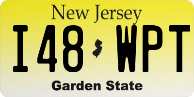 NJ license plate I48WPT