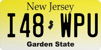 NJ license plate I48WPU