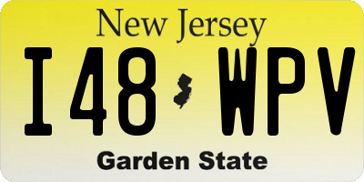 NJ license plate I48WPV