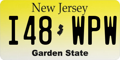 NJ license plate I48WPW