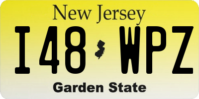 NJ license plate I48WPZ