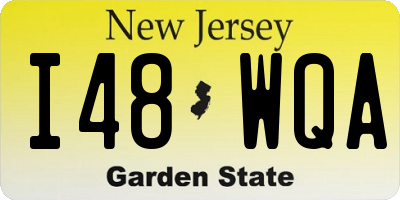 NJ license plate I48WQA
