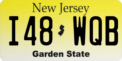 NJ license plate I48WQB