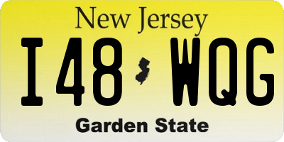 NJ license plate I48WQG