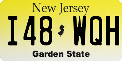 NJ license plate I48WQH