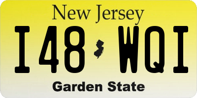 NJ license plate I48WQI