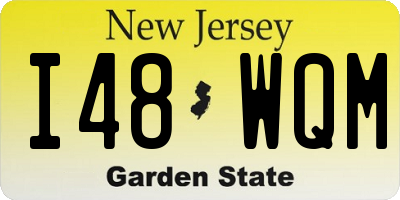 NJ license plate I48WQM