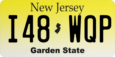 NJ license plate I48WQP