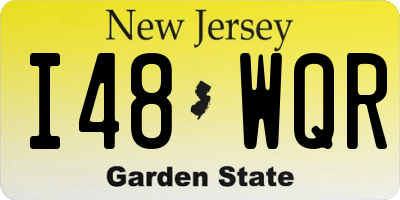 NJ license plate I48WQR
