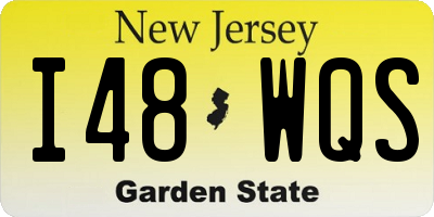 NJ license plate I48WQS