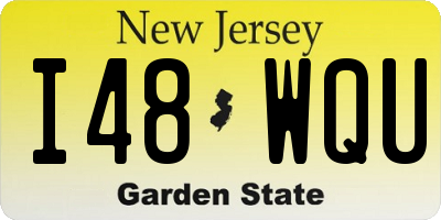 NJ license plate I48WQU