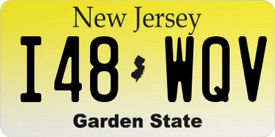 NJ license plate I48WQV
