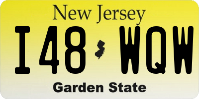 NJ license plate I48WQW