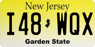 NJ license plate I48WQX